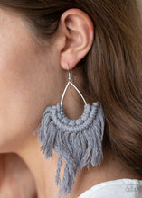 Load image into Gallery viewer, Paparazzi-Accessories-Wanna Piece Of MACRAME? - Silver
