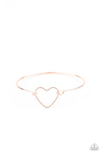 Load image into Gallery viewer, Paparazzi Accessories - Make Yourself HEART - Rose Gold
