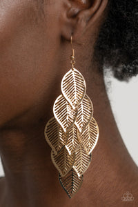 Paparazzi Accessories - Limitlessly Leafy - Gold