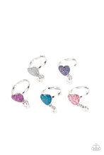 Load image into Gallery viewer, Paparazzi Accessories-Starlet Shimmer Heart Rings
