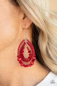 Paparazzi Accessories - Prana Party - Red