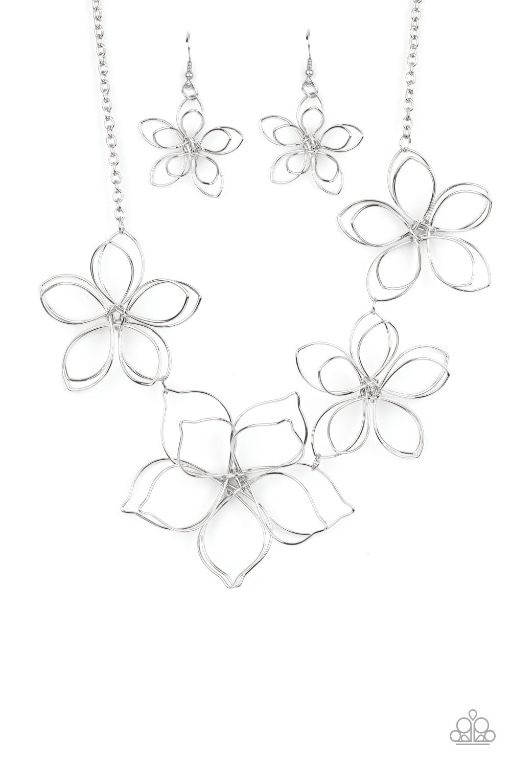 Paparazzi Accessories - Flower Garden Fashionista - Silver