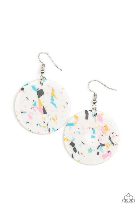 Paparazzi Accessories - Tenaciously Terrazzo - White