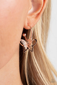 Paparazzi Accessories - Butterfly Freestyle - Rose Gold