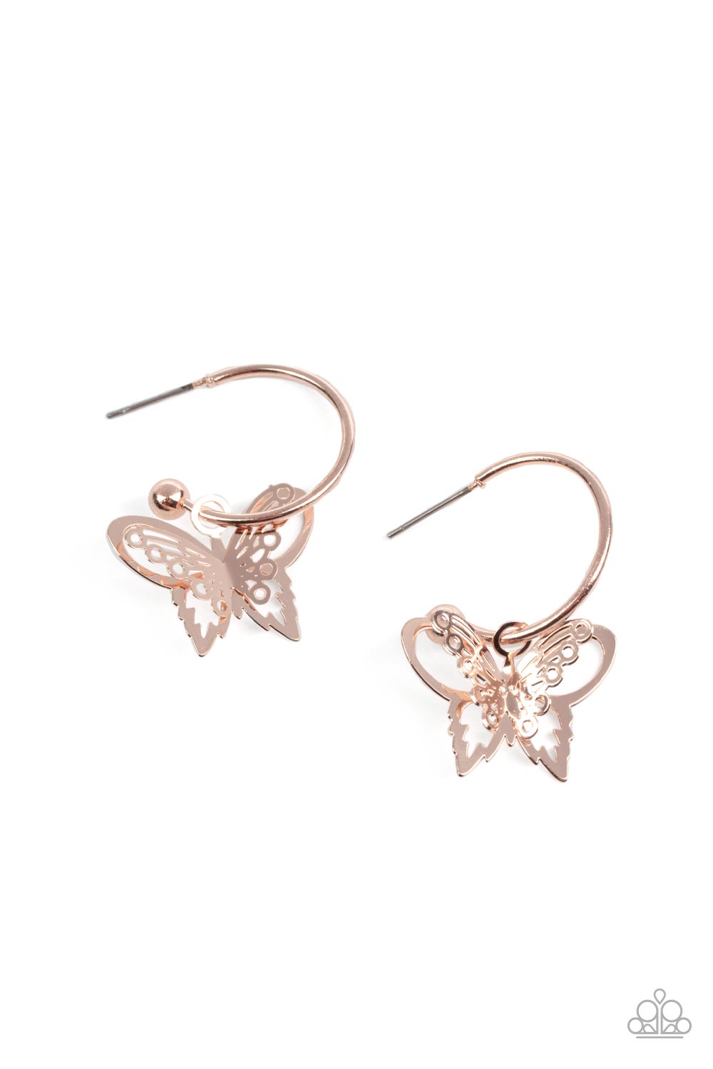 Paparazzi Accessories - Butterfly Freestyle - Rose Gold