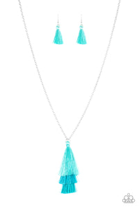 Paparazzi Accessories-Triple The Tassel - Blue