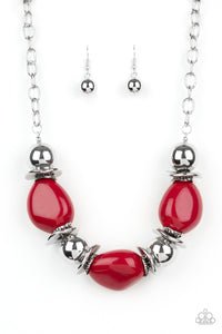 Paparazzi-Accessories-Vivid Vibes - Red