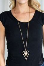 Load image into Gallery viewer, Paparazzi Accessories - Hardened Hearts - Gold
