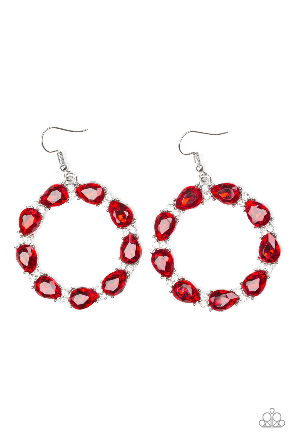 Paparazzi Accessories - Ring Around The Rhinestones - Red