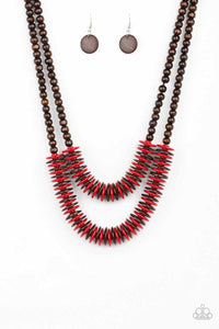 Paparazzi Accessories-Dominican Disco-Red