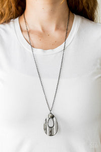 Paparazzi Accessories - Stop, TEARDROP, and Roll - Black