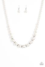 Load image into Gallery viewer, Paparazzi Accessories - Showtime Shimmer - White Necklace
