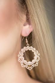 Paparazzi Accessories - Modest Mandalas - Rose Gold